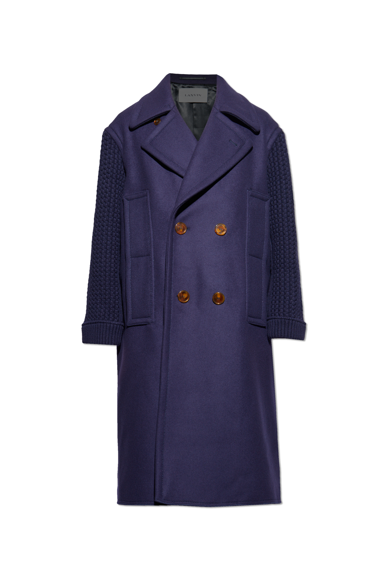 Lanvin Wool coat with single vent | Men's | Vitkac